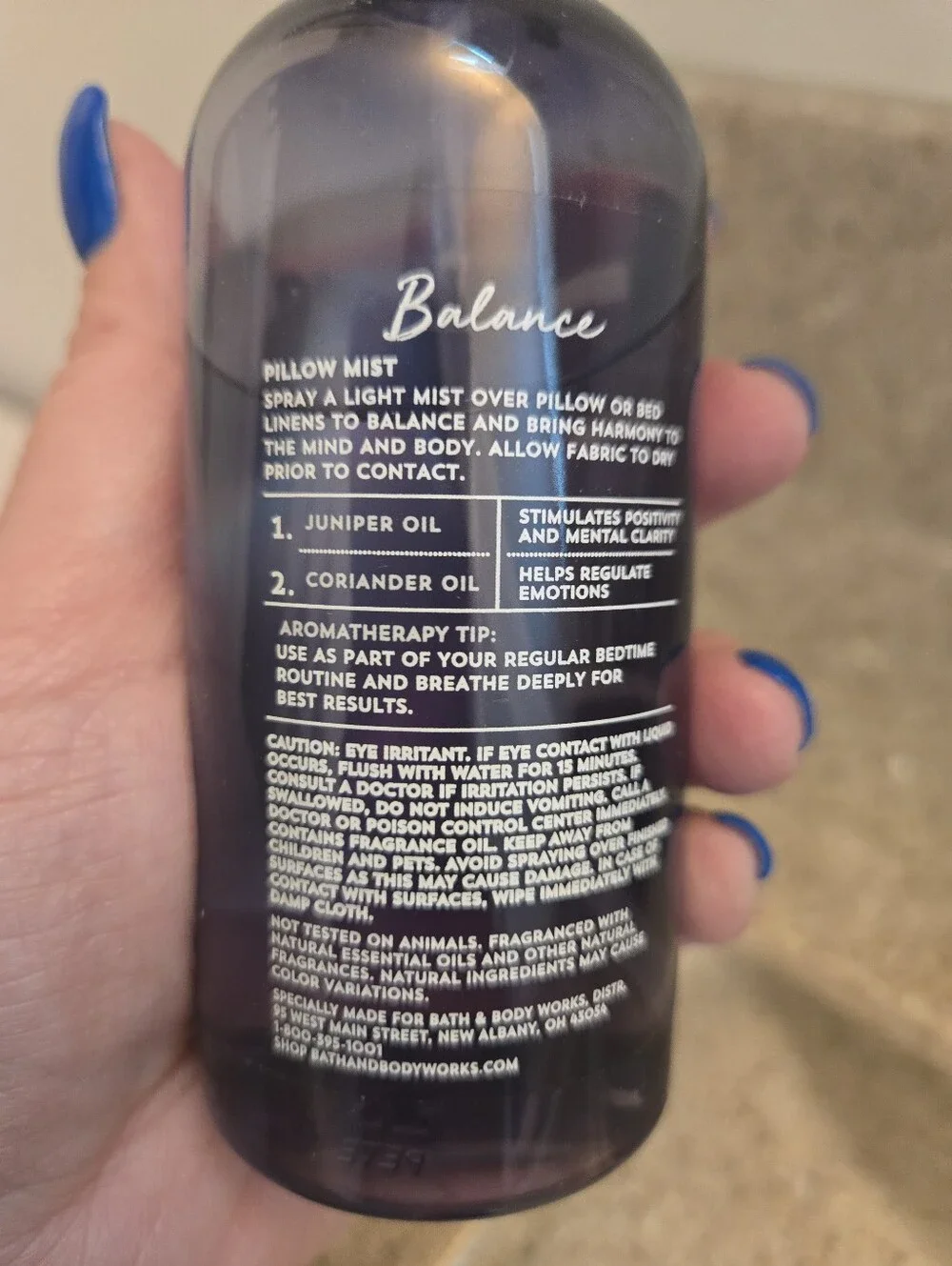 Bath & Body Works Balance Juniper + Coriander Pillow Mist